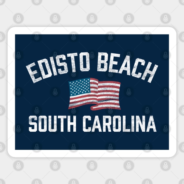 Edisto Beach South Carolina SC USA Flag Patriotic Magnet by TGKelly